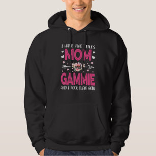 Blume Ich habe zwei Titel Mama und Gammie Niedlich Hoodie