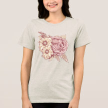 Blume Illustration individuelle Name Shirts & Jack