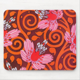 Blume im Art-Déco-Stil von Seguy - Mousepad