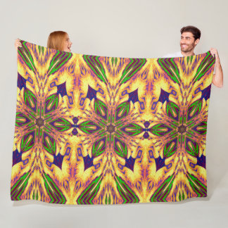 Blume im Bohemischen Garten im Sommer 2 Fleecedecke