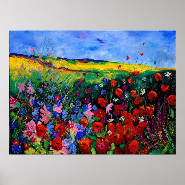 Blume im Feld 68 Poster (Vorne)