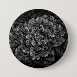Blume im Garten in Schwarz und Weiß Nr. 42 Button