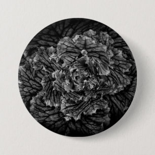 Blume im Garten in Schwarz und Weiß Nr. 42 Button