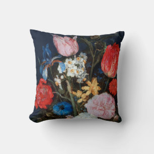 Blume im Glass Vessel, Jan Brueghel, der Ältere Kissen