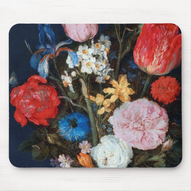 Blume im Glass Vessel, Jan Brueghel, der Ältere Mousepad (Vorne)