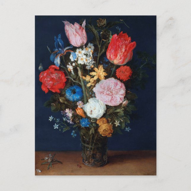 Blume im Glass Vessel, Jan Brueghel, der Ältere Postkarte (Vorderseite)