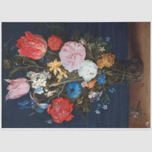 Blume im Glass Vessel, Jan Brueghel, der Ältere Seidenpapier