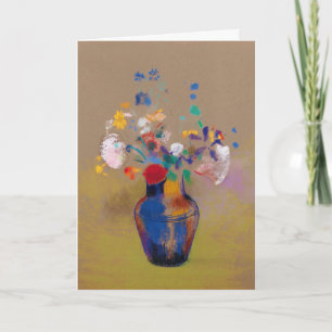 Blume im grauen Hintergrund Karte