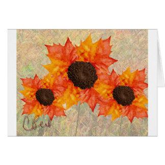 Blume im Herbst