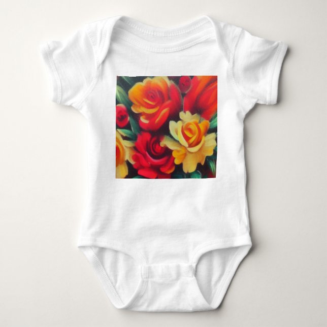 Blume im Herbst Baby Strampler (Vorderseite)