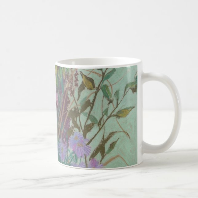Blume im Herbst Kaffeetasse (Rechts)