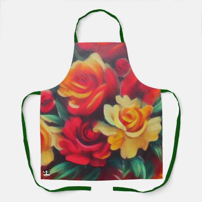 Blume im Herbst Schürze (Vorderseite)