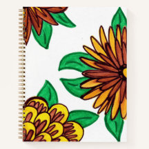 Blume im Herbst SpiralNotebook