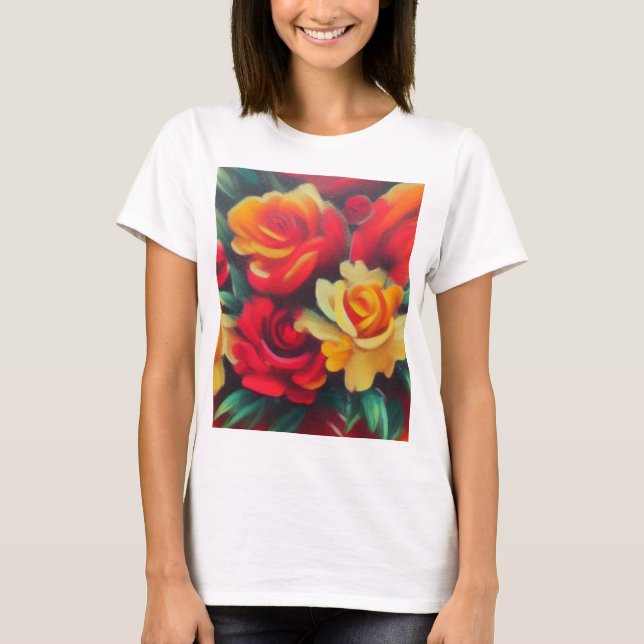 Blume im Herbst T-Shirt (Vorderseite)