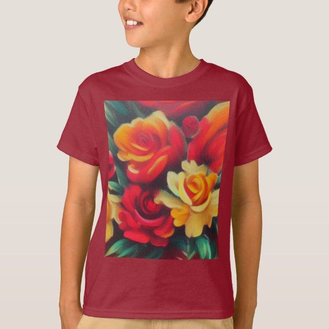 Blume im Herbst T-Shirt (Vorderseite)