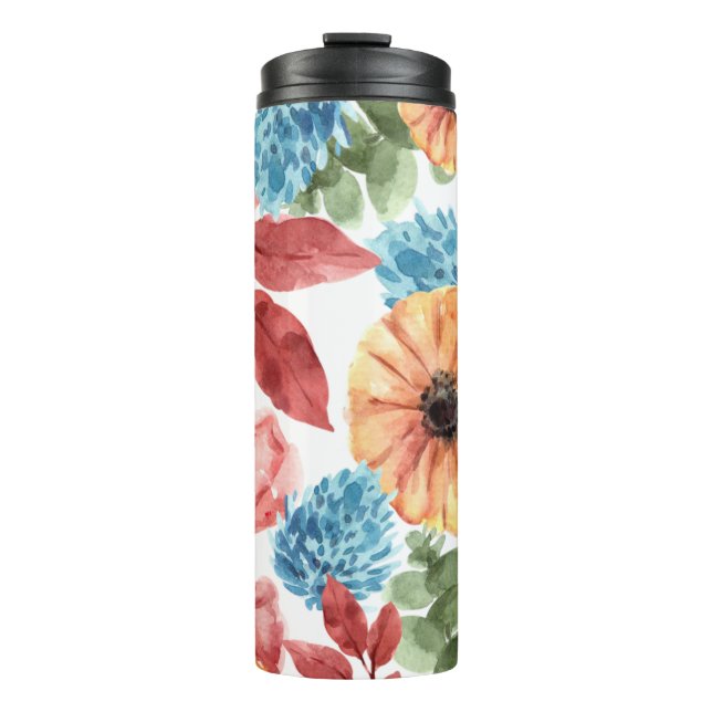 Blume im Herbst Thermosbecher (Vorderseite)