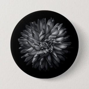 Blume im Hintergrund in Schwarz und Weiß 20 Button