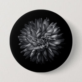 Blume im Hintergrund in Schwarz und Weiß 20 Button