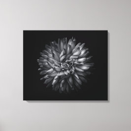 Blume im Hintergrund in Schwarz und Weiß 20 Leinwanddruck