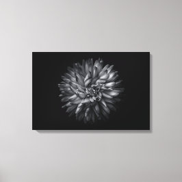 Blume im Hintergrund in Schwarz und Weiß 20 Leinwanddruck