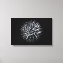 Blume im Hintergrund in Schwarz und Weiß 20 Leinwanddruck