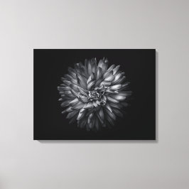 Blume im Hintergrund in Schwarz und Weiß 20 Leinwanddruck