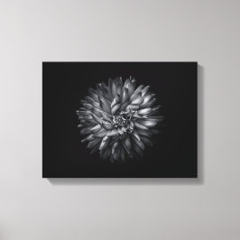 Blume im Hintergrund in Schwarz und Weiß 20 Leinwanddruck
