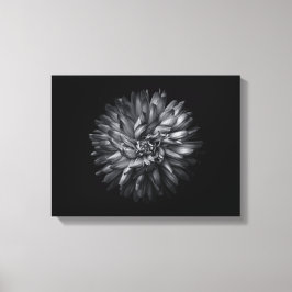 Blume im Hintergrund in Schwarz und Weiß 20 Leinwanddruck