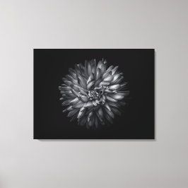 Blume im Hintergrund in Schwarz und Weiß 20 Leinwanddruck