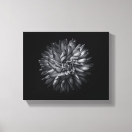 Blume im Hintergrund in Schwarz und Weiß 20 Leinwanddruck