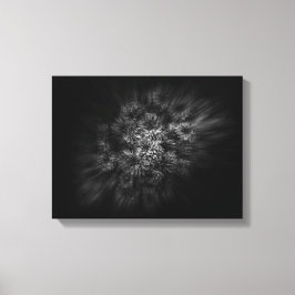 Blume im Hintergrund in Schwarz und Weiß 29 Flow Leinwanddruck