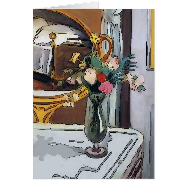 Blume im Hurrikan-Glas (Vorne)