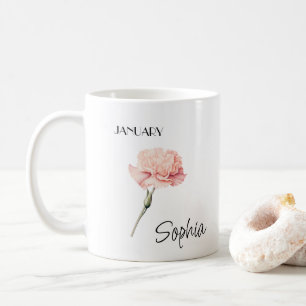 Blume im Januar Personalisiert Kaffeetasse