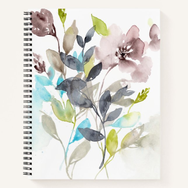 Blume im Mix Notizbuch (Vorderseite)