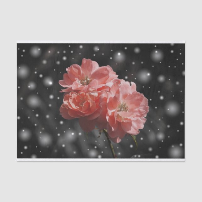 Blume im Schneepapier Seidenpapier (Vorderseite)