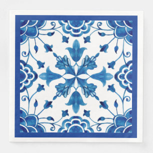 Blume im Sommer im Mittelmeer Serviette