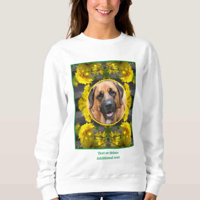 Blume im Sonnenschein erstellen Ihr eigenes Foto f Sweatshirt (Vorderseite)