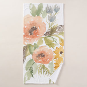 Blume im Spätsommer I Badehandtuch