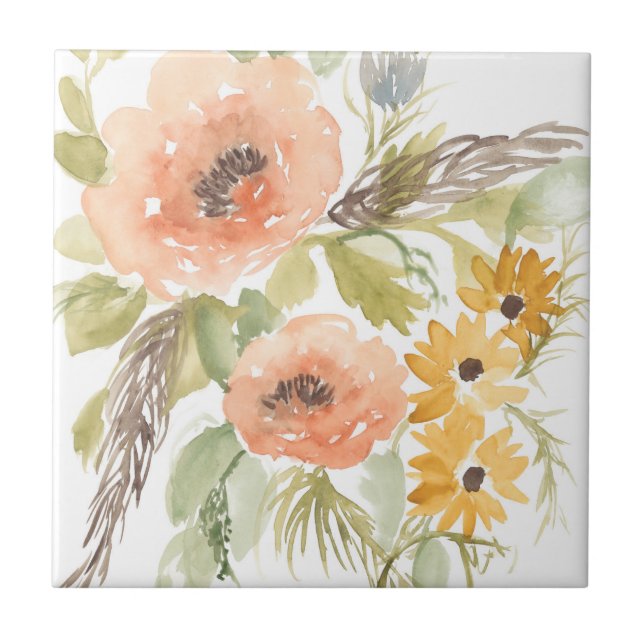 Blume im Spätsommer I Fliese (Vorderseite)