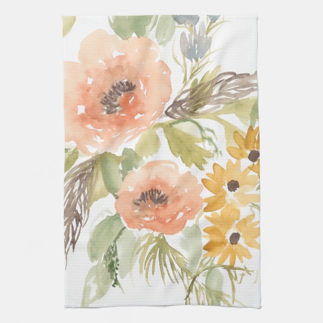Blume im Spätsommer I Geschirrtuch (Vertikal)