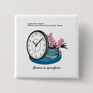 Blume im Springtime Alberne Sonnenanbetungen & T-S Button