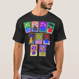 Blume im T - Shirt Vasen