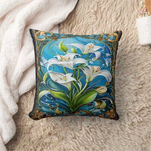 Blume im Verzierten Blumendesign Kissen