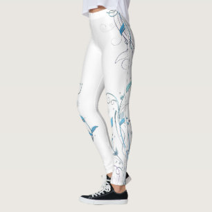 Blume im Weinbau Blauer Wein Leggings