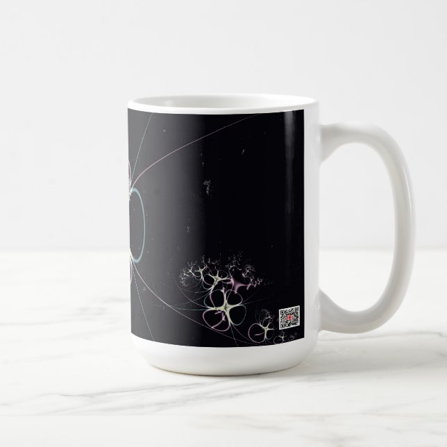 Blume im Weltraum Kaffeetasse (Rechts)