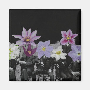 Blume im Weltraum - Magnet