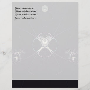 Blume im Weltraumbuchstaben Briefkopf