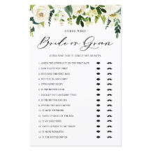 Blume im Winter raten, wer Braut oder Game ist