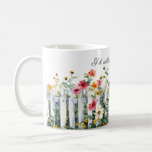 Blume im Zaungarten Kaffeetasse