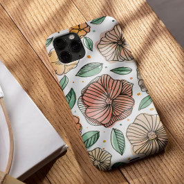 Blume in Aquarell und Tinte - Vintag Case-Mate iPhone Hülle